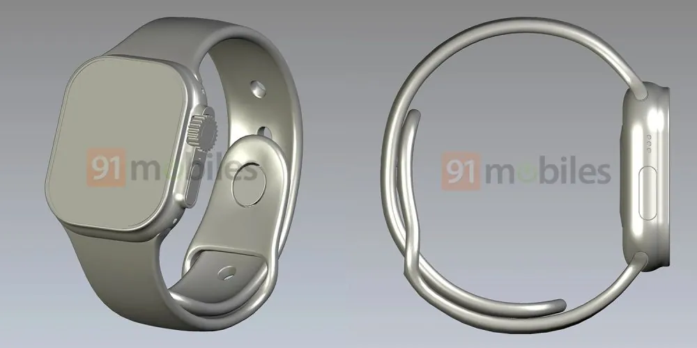 Apple Watch Proのデザイン | 主張されているCADレンダリング